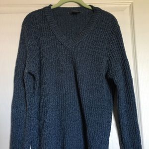Natural Reflections Cable V-Neck long sleeve sweater.